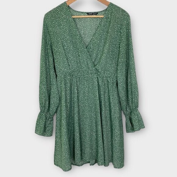 Shein Long Sleeve Flouncy Dress - Picture 2 of 9